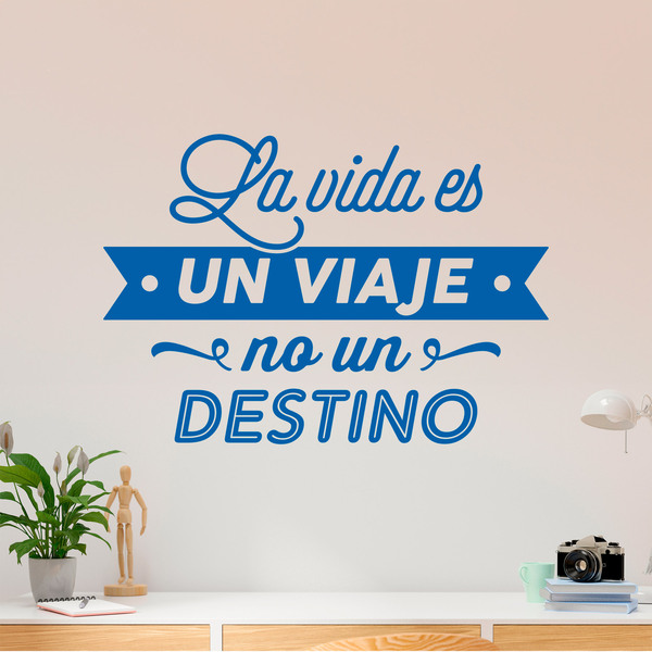 Wandtattoos: La vida es un viaje no un destino