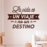 Wandtattoos: La vida es un viaje no un destino 4