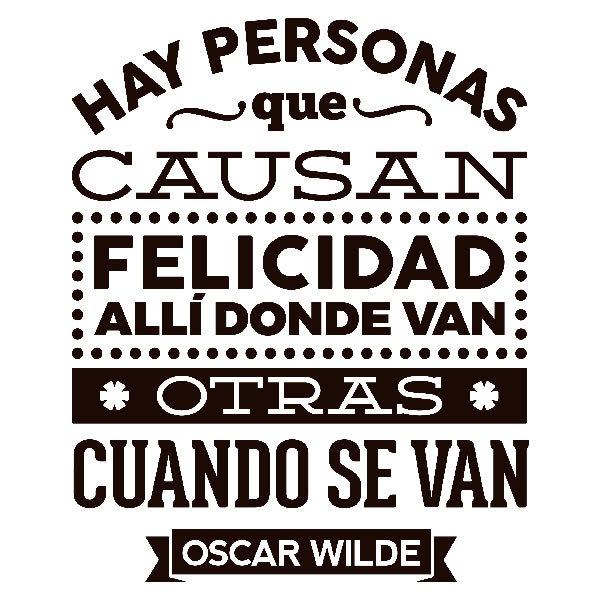 Wandtattoos: Hay personas que... - Oscar Wilde