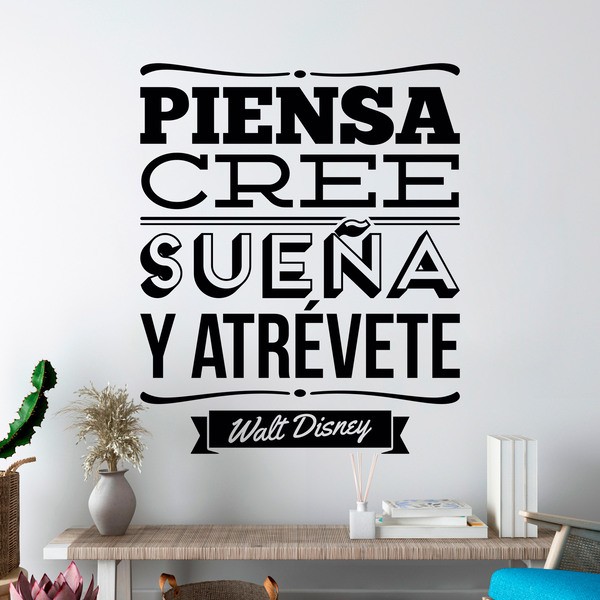 Wandtattoos: Piensa, cree, sueña y atrévete