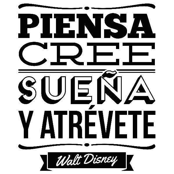 Wandtattoos: Piensa, cree, sueña y atrévete