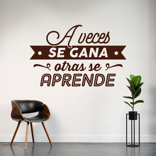 Wandtattoos: A veces se gana otras se aprende