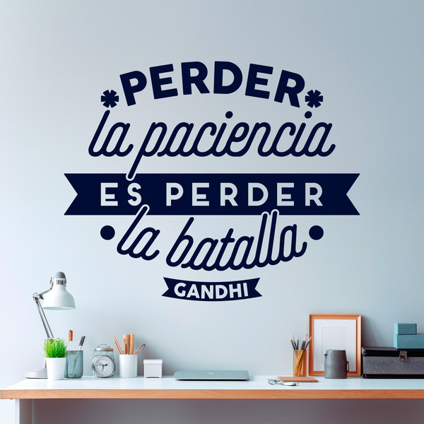 Wandtattoos: Perder la paciencia... Gandhi