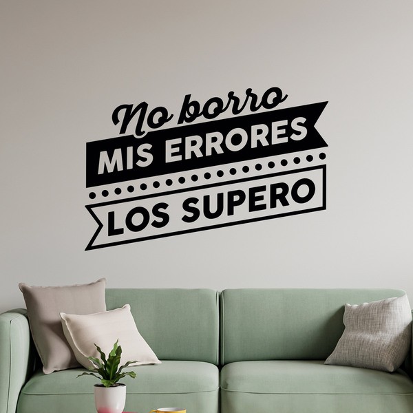 Wandtattoos: No borro mis errores, los supero