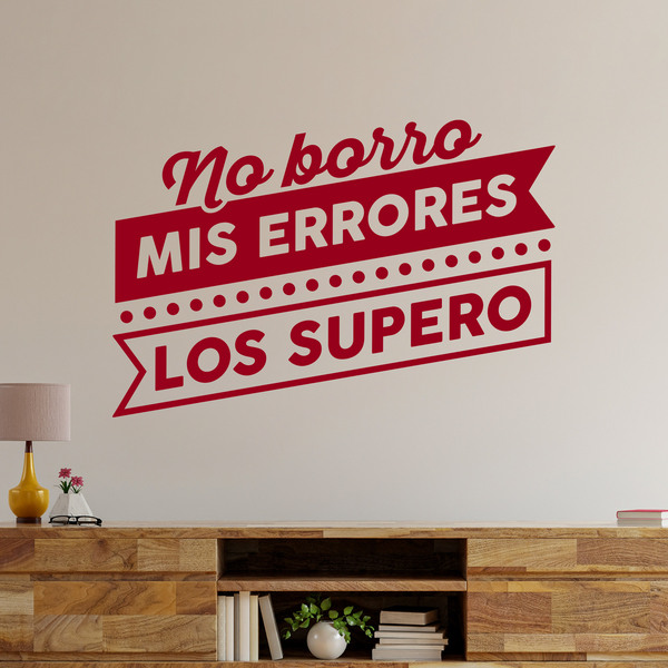 Wandtattoos: No borro mis errores, los supero