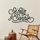 Wandtattoos: Sé feliz y sonríe 4