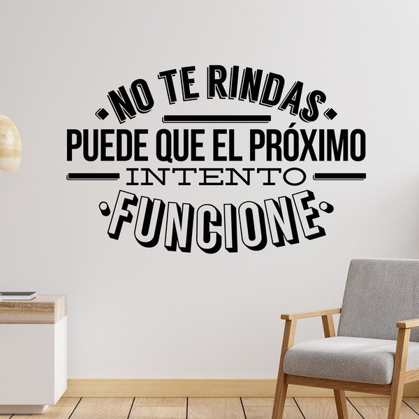 Wandtattoos: No te rindas, puede que...