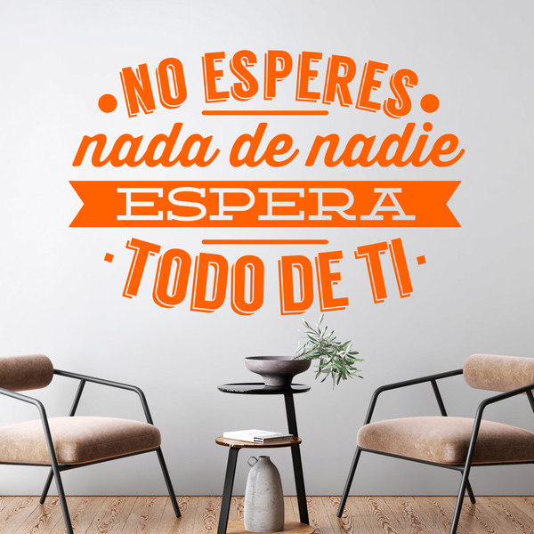 Wandtattoos: No esperes nada de nadie