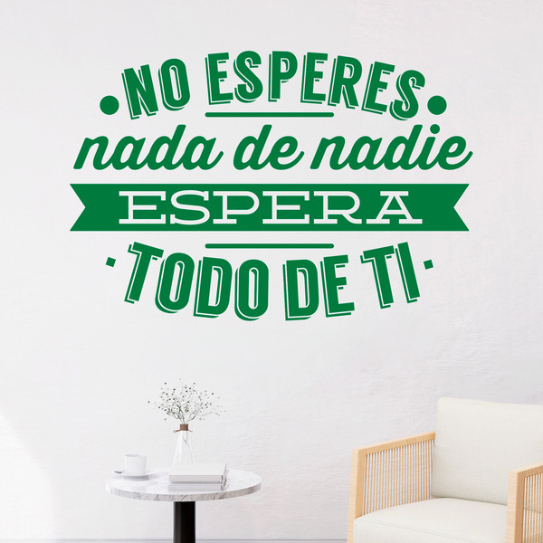 Wandtattoos: No esperes nada de nadie