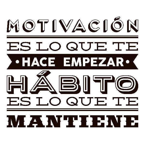 Wandtattoos: Motivación y hábito