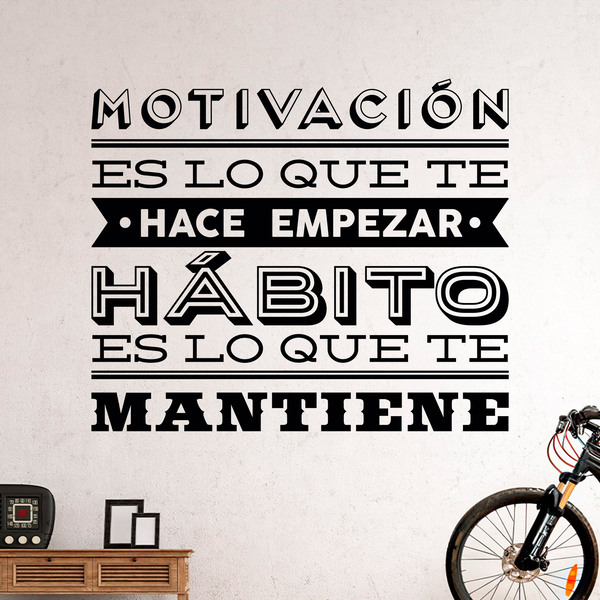 Wandtattoos: Motivación y hábito