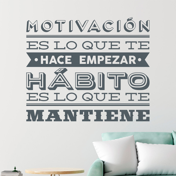 Wandtattoos: Motivación y hábito