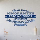 Wandtattoos: Todos somos ignorantes - Albert Einstein 4