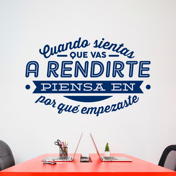 Wandtattoos: Cuando sientas que vas a rendirte...