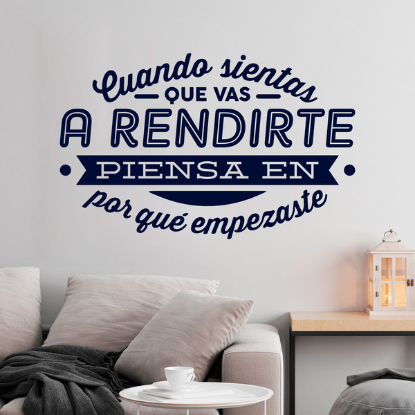 Wandtattoos: Cuando sientas que vas a rendirte...