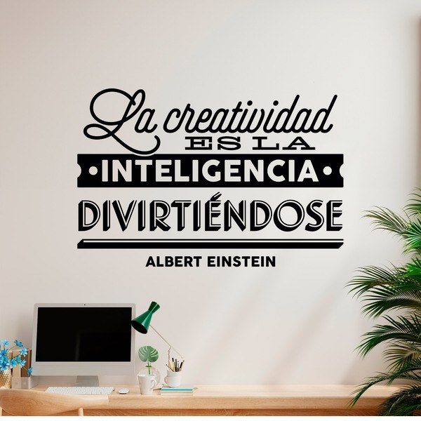 Wandtattoos: La creatividad... Albert Einstein