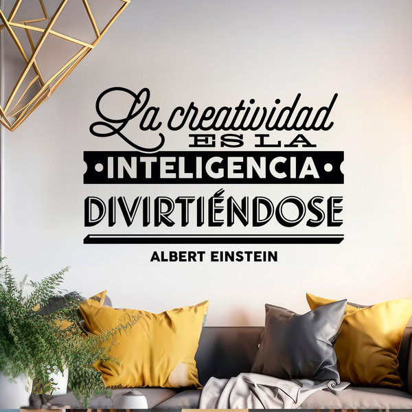 Wandtattoos: La creatividad... Albert Einstein