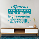 Wandtattoos: Nunca es tarde para ser... 2