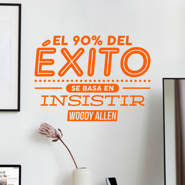 Wandtattoos: El 90% del éxito - Woody Allen