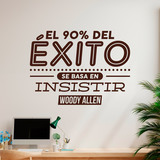 Wandtattoos: El 90% del éxito - Woody Allen 3