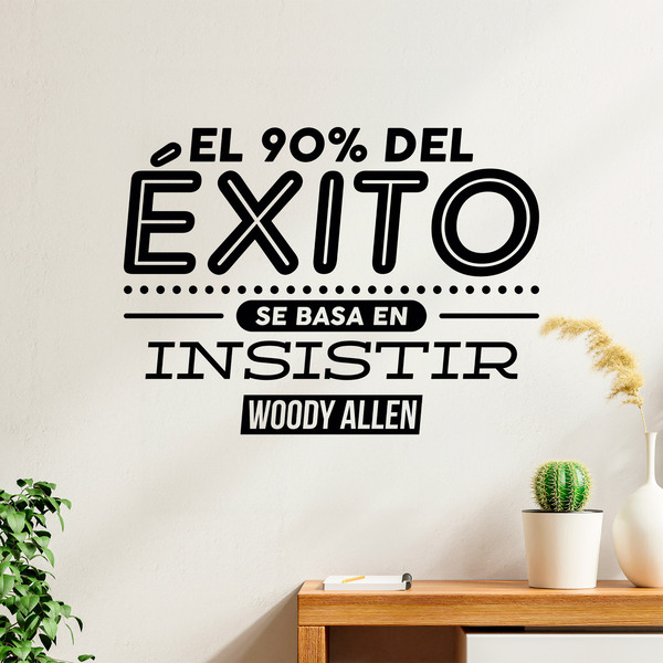 Wandtattoos: El 90% del éxito - Woody Allen