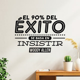 Wandtattoos: El 90% del éxito - Woody Allen 4