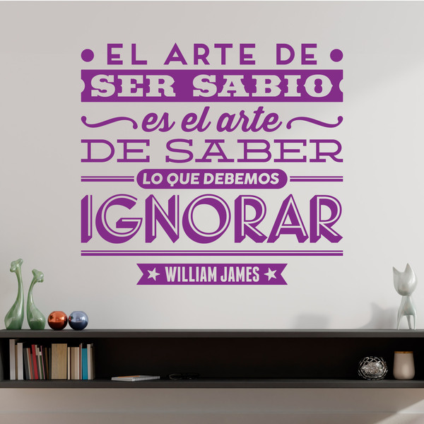 Wandtattoos: El arte de ser sabio - William James