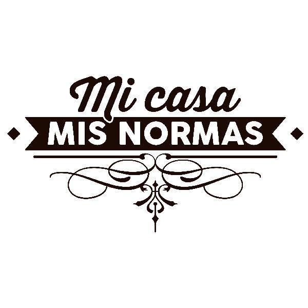 Wandtattoos: Mi casa, mis normas