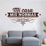 Wandtattoos: Mi casa, mis normas 3