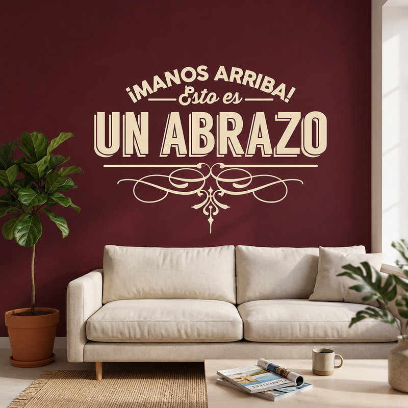 Wandtattoos: &iexcl;Manos arriba! Esto es un abrazo