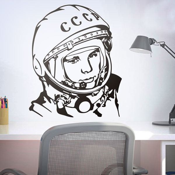 Wandtattoos: Astronaut Juri Gagarin