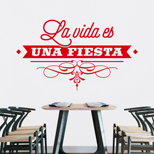 Wandtattoos: La vida es una fiesta