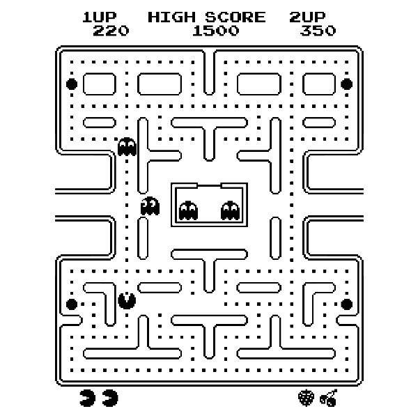 Wandtattoos: Pac-Man Arcade Spiel