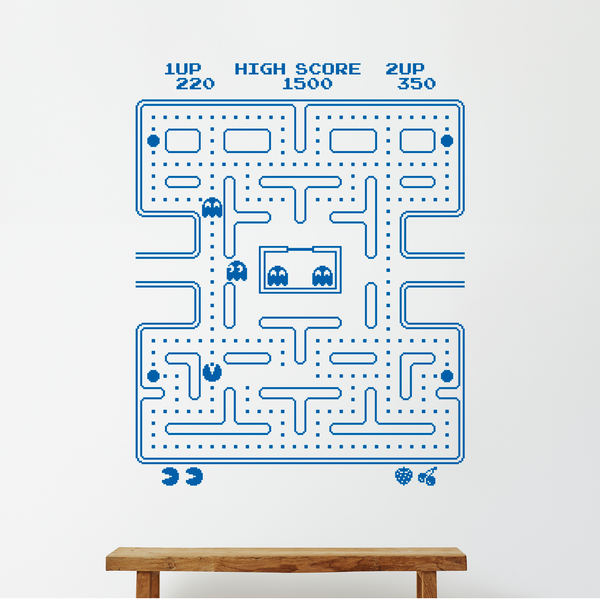 Wandtattoos: Pac-Man Arcade Spiel 2