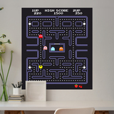Wandtattoos: Pac-Man Arcade Spiel Farbe 5
