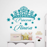 Kinderzimmer Wandtattoo: Personalisierte Prinzessin  