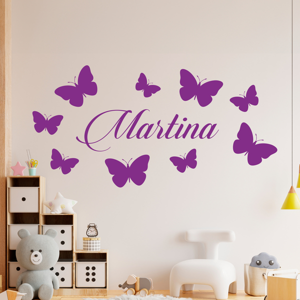 Kinderzimmer Wandtattoo: Benutzerdefinierte Schmetterlinge