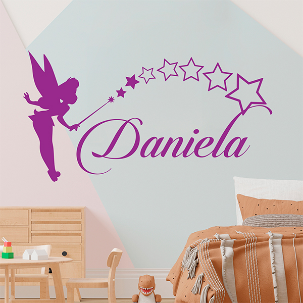 Kinderzimmer Wandtattoo: Tinkerbell Personalisiert