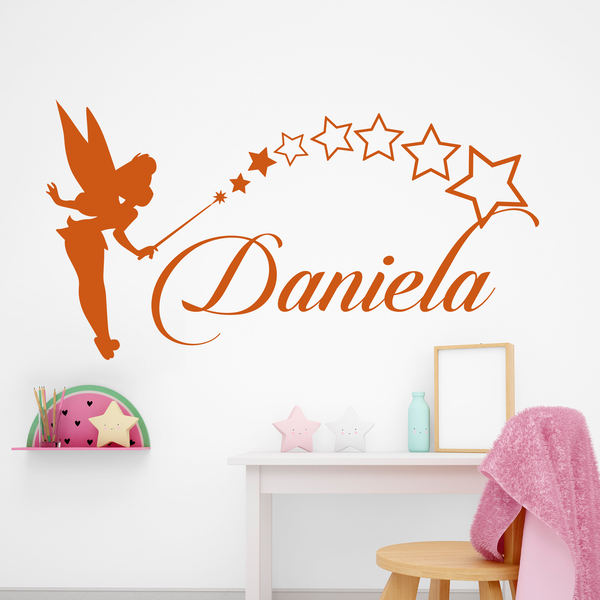 Kinderzimmer Wandtattoo: Tinkerbell Personalisiert