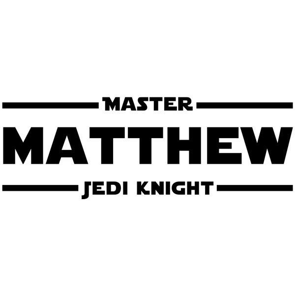 Wandtattoos: Master Jedi Knight personalisiert