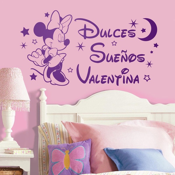 Kinderzimmer Wandtattoo: Mini Maus, süße Träume personalisiert