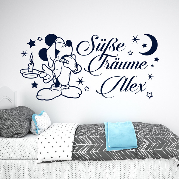 Kinderzimmer Wandtattoo: Micky Maus, Süße Träume