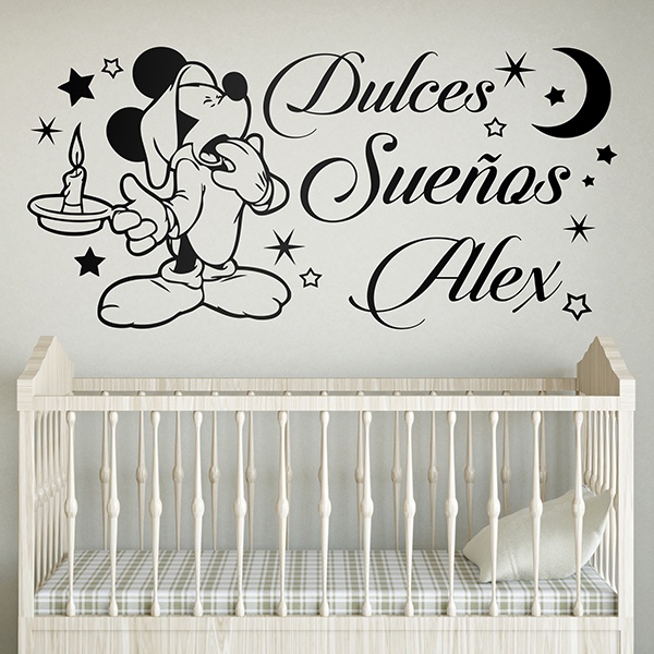 Kinderzimmer Wandtattoo: Micky Maus, süße Träume