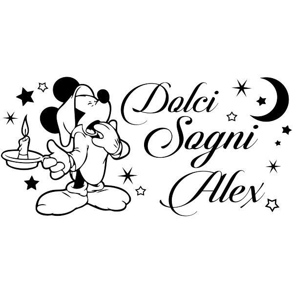 Kinderzimmer Wandtattoo: Micky Maus, Dolci Sogni