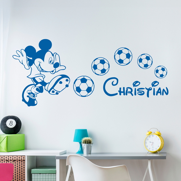 Kinderzimmer Wandtattoo: Micky Maus mit Luftballons