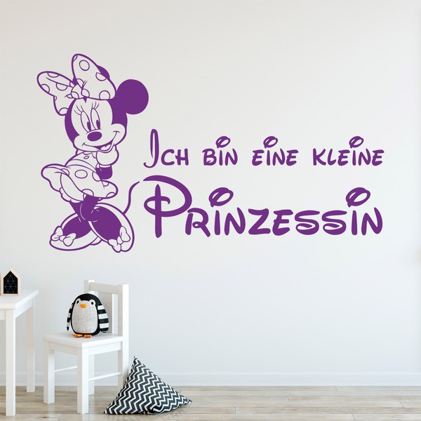 Kinderzimmer Wandtattoo: Minnie, Ich bin eine kleine Prinzessin