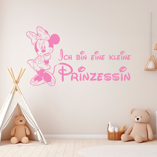 Kinderzimmer Wandtattoo: Minnie, Ich bin eine kleine Prinzessin