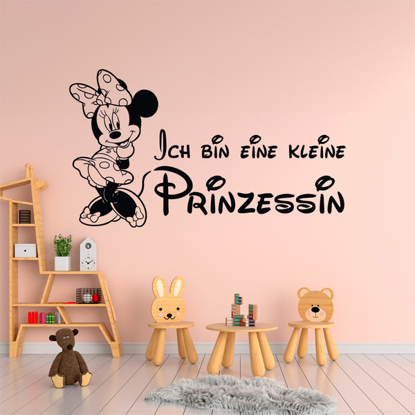 Kinderzimmer Wandtattoo: Minnie, Ich bin eine kleine Prinzessin
