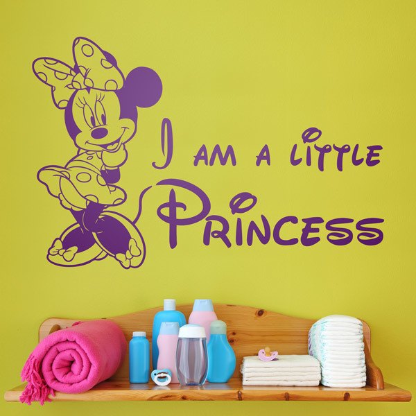 Kinderzimmer Wandtattoo: Minnie, ich bin eine kleine Prinzessin