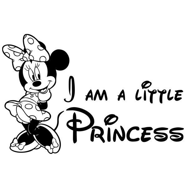 Kinderzimmer Wandtattoo: Minnie, ich bin eine kleine Prinzessin